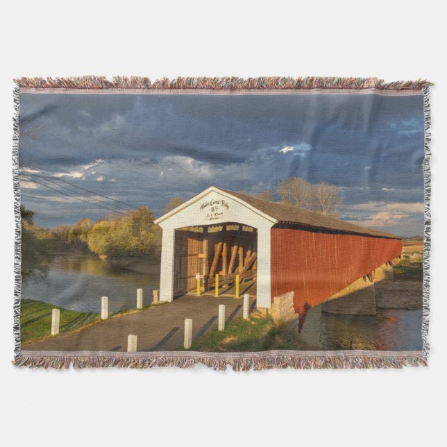 Couverture Le pont couvert de Medora construit en 1875 (Devant)