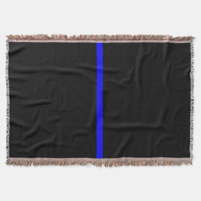 Couverture Le Symbolique Ligne Bleue Mince Horizontale Noir (Devant)