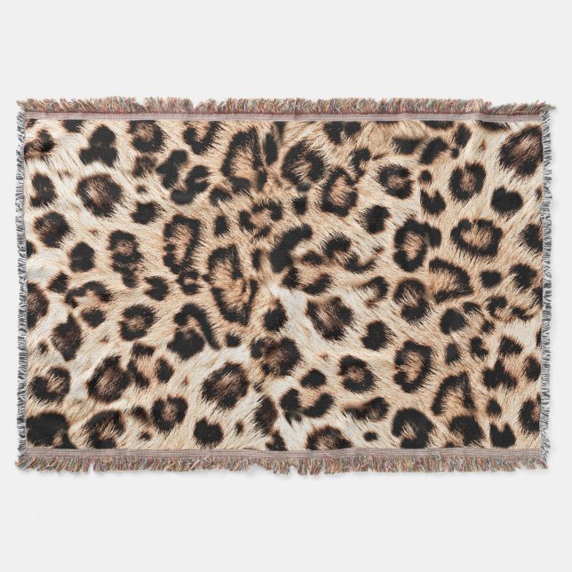 Couverture Leopard Design Motif : Wild Elegance. (Devant)