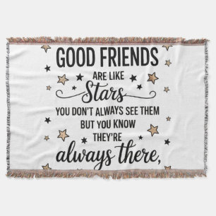 Couverture Les bons amis sont comme des étoiles Citation Insp
