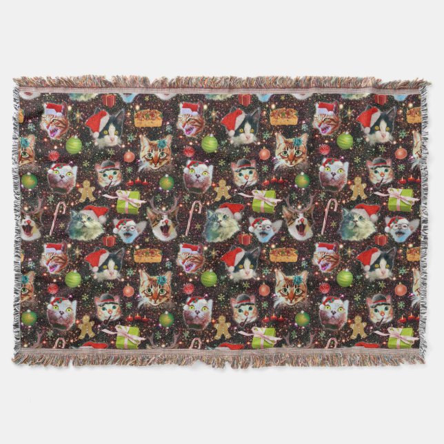 Couverture Les chats de Noël dans la galaxie de l'espace (Devant)