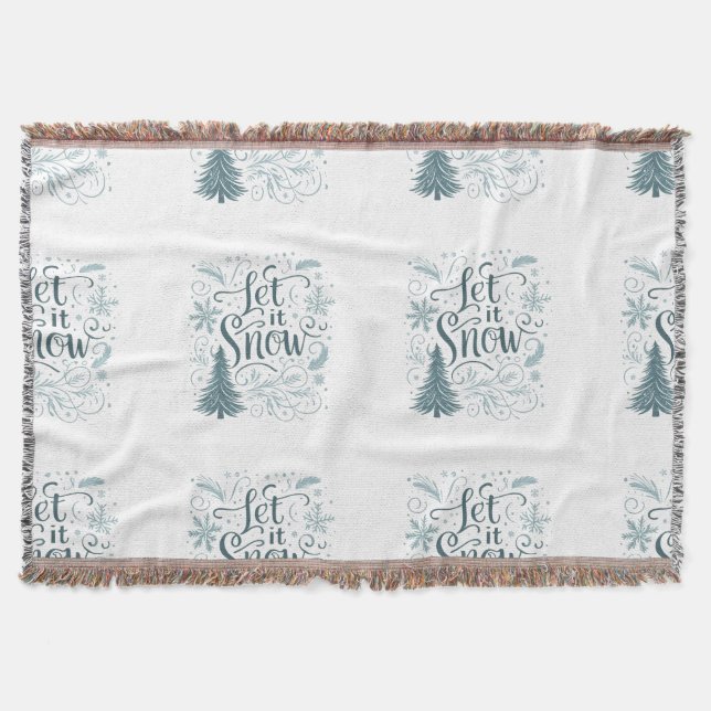 Couverture Let it snow family toddler Christmas tree  (Devant)