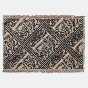 Couverture Lettre F Monogramme médiéval Art Nouveau