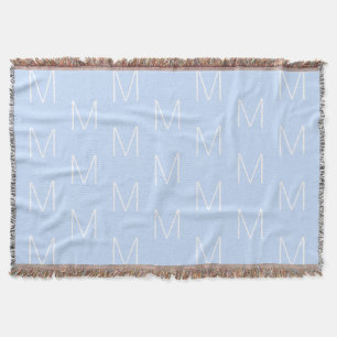 Couverture Lettre initiale de monogramme personnalisée bleu c