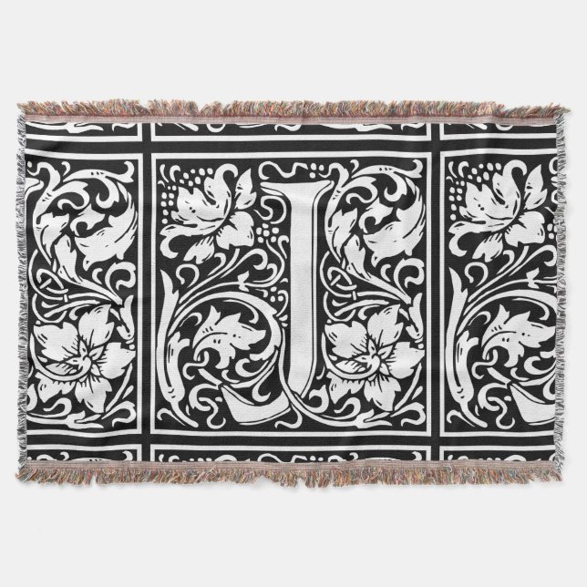Couverture Lettre J Monogramme médiéval Art Nouveau (Devant)