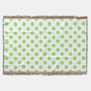 Couverture Lime et pois blancs