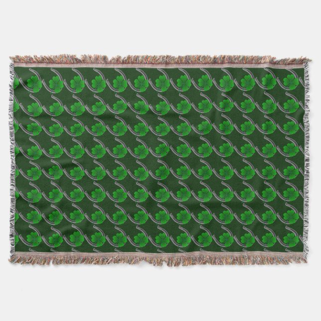 Couverture Lucky St Patrick's Lucky Throw Blanket (Devant)