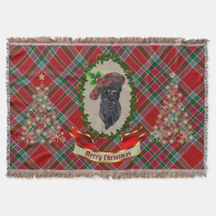 Couverture MacBain Scottie Chien Christmas Throw Blanket