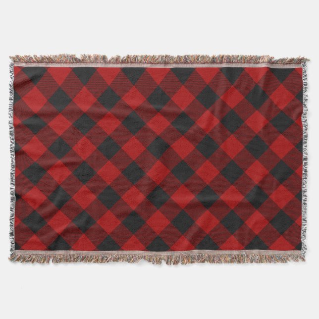Couverture MacGregor Rob Roy carreau rouge Buffalo (Devant)