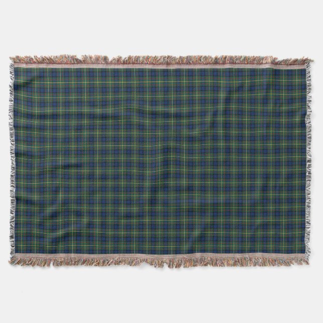 Couverture MacLaren Clan bleu, vert et jaune tarte (Devant)