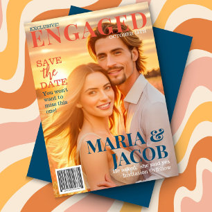 Couverture Magazine Enregistrer la date Faire-part