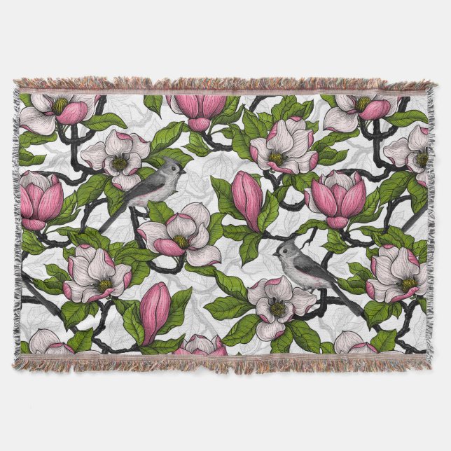 Couverture Magnolia en floraison et tireur (Devant)