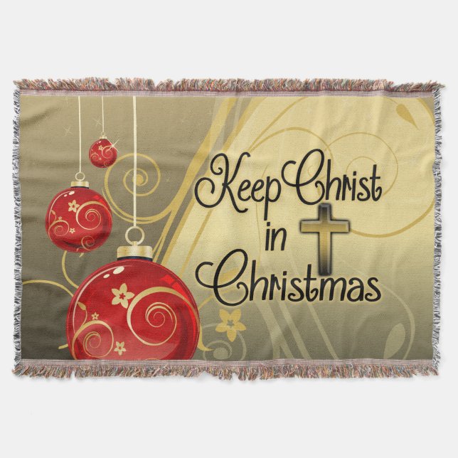 Couverture Maintenez le Christ dans Noël, or/chrétien rouge (Devant)