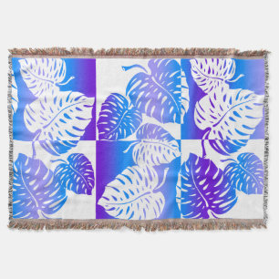 Couverture Makua Monstera Hawaiian Stried Blend Blankets