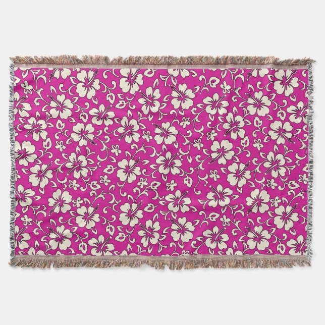 Couverture Malia Hibiscus Hawaiian Floral Thaillot Blanket (Devant)