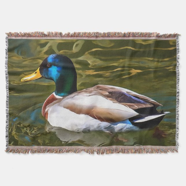 Couverture Mallard Duck Portrait Artistique (Devant)