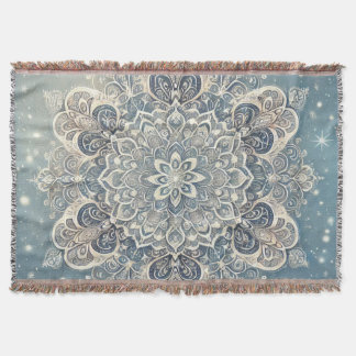 Couverture Mandala de flocon de neige dans Frosty Hues 3