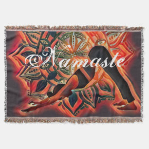 Couverture Mandala Yoga Méditation Namaste Spirituel