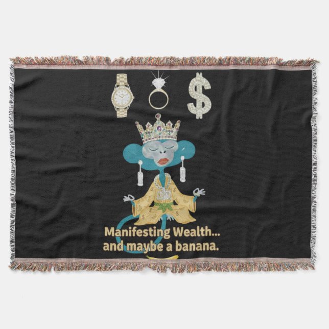 Couverture Manifesting Wealth Monkey zen art  (Devant)