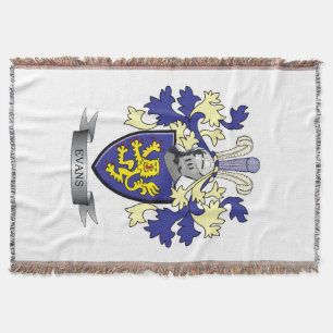 Couverture Manteau de crête de famille d'Evans des bras