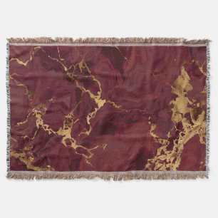 Couverture Marbre doré bordeaux moderne luxe élégant