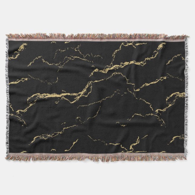 Couverture Marbre noir et or (Devant)