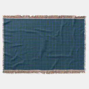 Couverture Marine Blue Douglas Family Tartan moderne