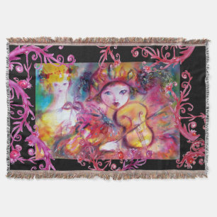 Couverture MASQUÉRADE MASQUES, HARLEQUIN VIOLINISTE Rose Flor