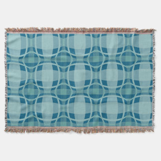 Couverture Mazipoodles Carré Cercle Carreaux Bébé Bleu
