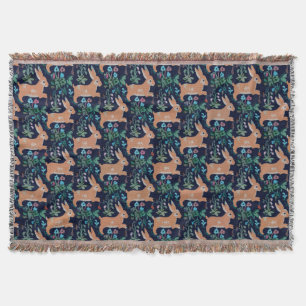 Couverture médiévale de jet de lapin