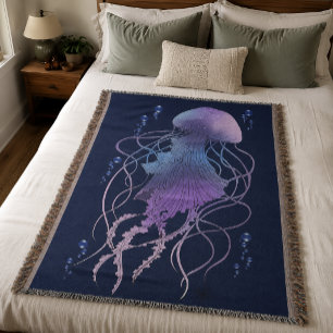 Couverture Méduse Éthérée Violet Bleu