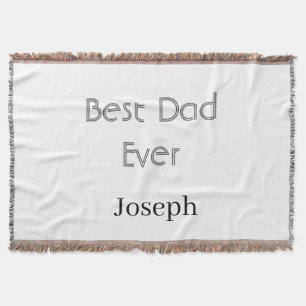 Couverture Meilleur papa de tous les temps nom simple minimal