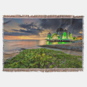 Couverture Melaka pendant le coucher du soleil   Masjid Selat