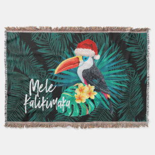 Couverture Mele Kalikimaka Oiseaux de la jungle tropicale
