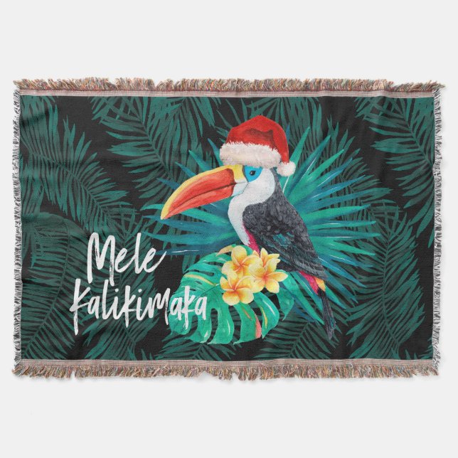 Couverture Mele Kalikimaka Oiseaux de la jungle tropicale (Devant)