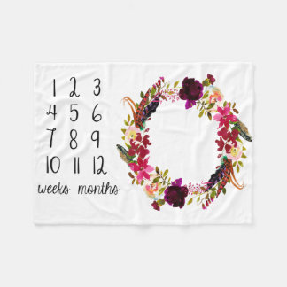 Couverture mensuelle de bébé de photo d'étape