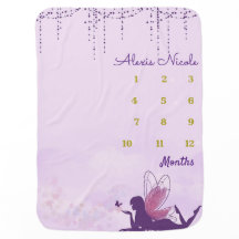 Couverture mensuelle pour bébé fée