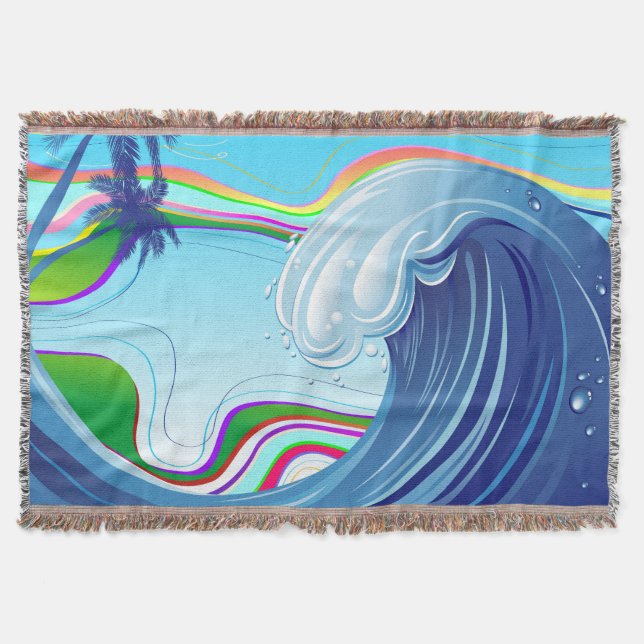 Couverture Mer Océan Grande Vague Eau (Devant)