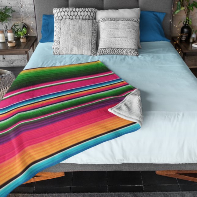 Couverture mexicaine colorée Arc-en-ciel Couvertur (Créateur téléchargé)