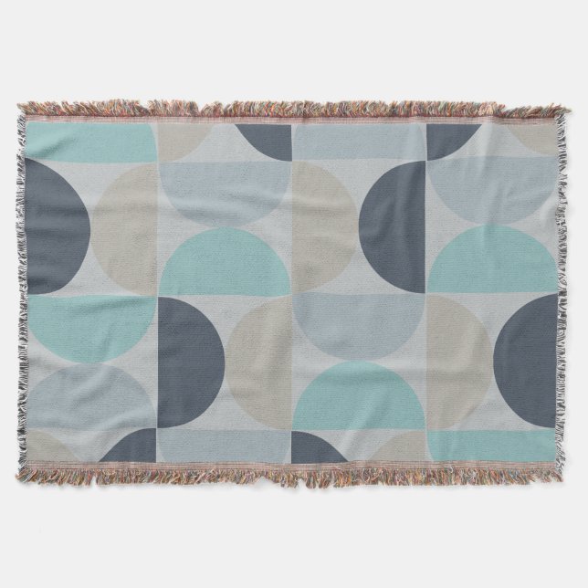 Couverture Mi-siècle moderne bleu vert et gris (Devant)