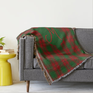 Couverture Middleton Tartan Monogrammé
