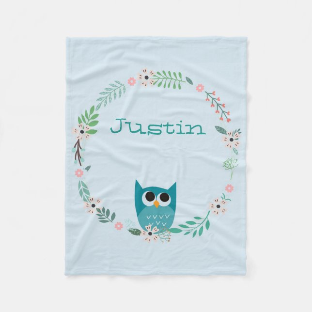 Couverture mignonne d'ouatine de hibou (Devant)