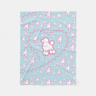 couverture mignonne d'ouatine de motif de caniche