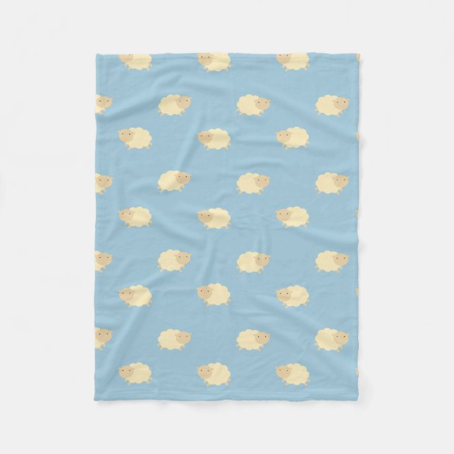Couverture mignonne d'ouatine de motif de moutons (Devant)