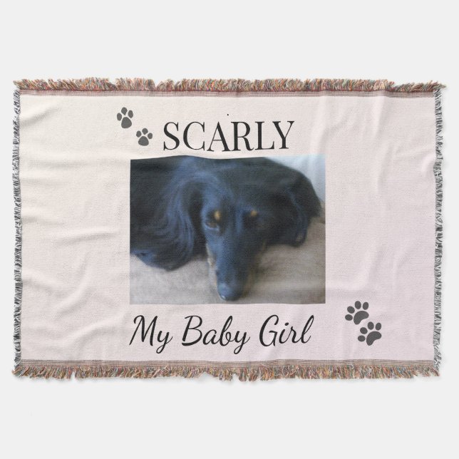 Couverture Minimal Cream Blush Pet Photo  (Devant)