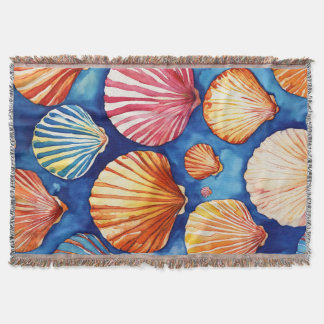 Couverture modèle abstrait: coquillages bleus brun