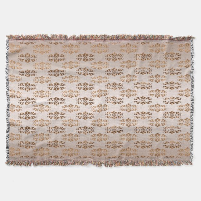 Couverture Modèle baroque de beige de gradient de style (Devant)
