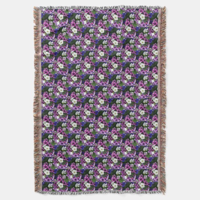 Couverture Modèle floral Petunia (devant Vertical)