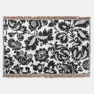 Couverture Modèle floral vénitien noir et blanc de William Mo