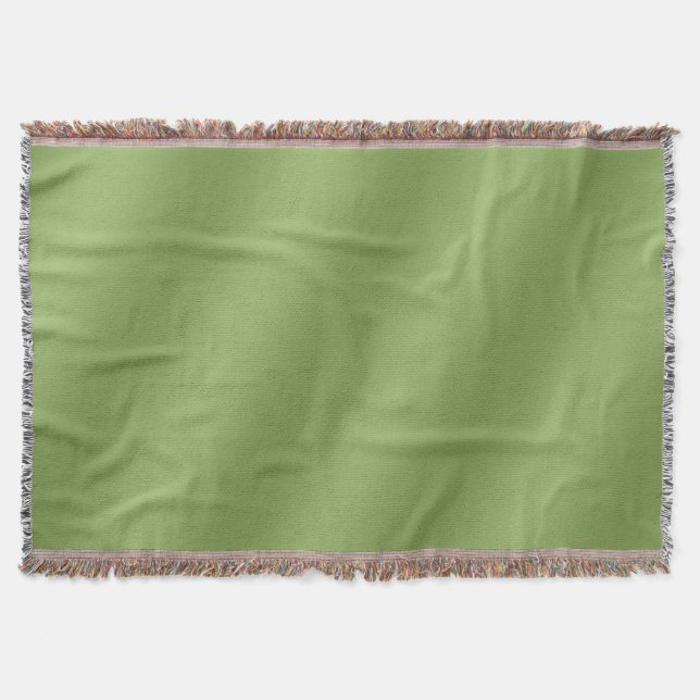 Couverture Moderne mignon Solide dégradé vert motif d'onde (Devant)